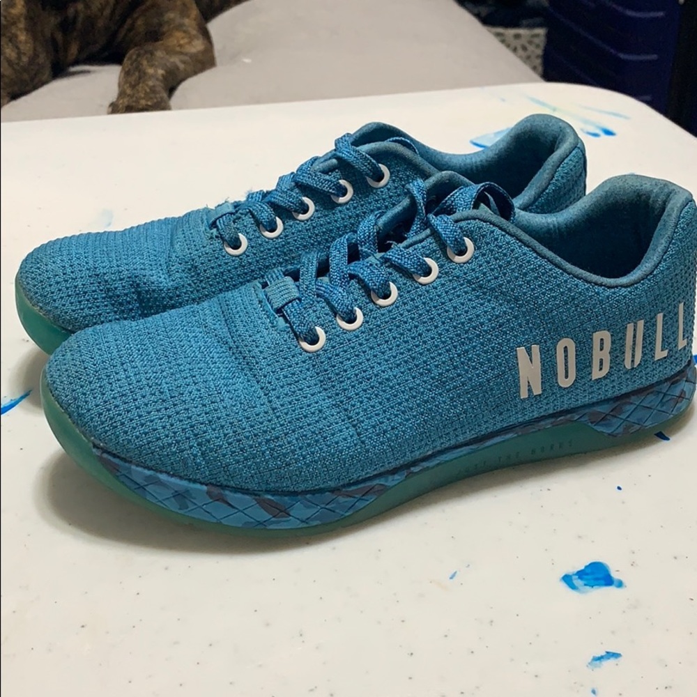 Blue Camo No Bull Trainers